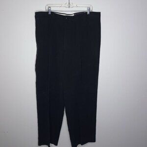 Nat Nast Black Men's Pants Size 40 X 30 Flat Front Chino Dress Pants